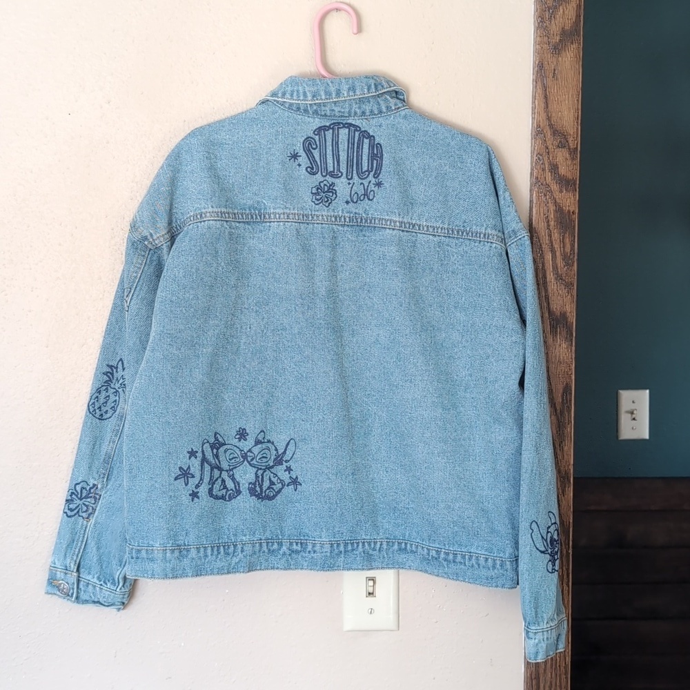 Disney Stitch Denim Blue Jacket - Picture 6 of 7